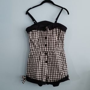 Gingham Romper